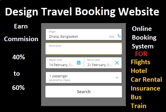 Design a travel blog or travel online booking website or a travel agency