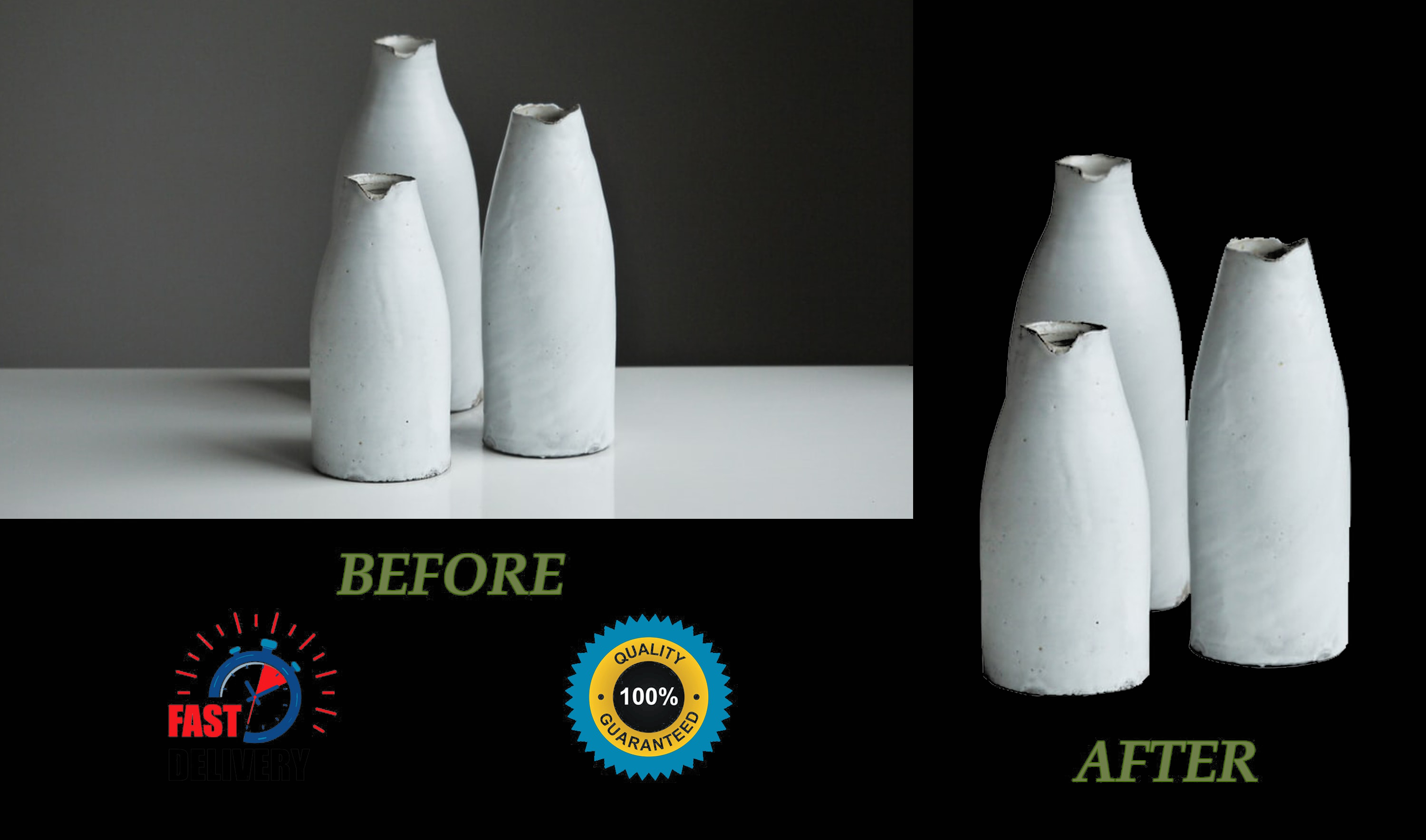 I will do background remove, photo retouching