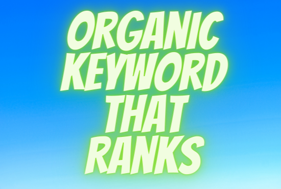 I will do organic keyword research for your website ranking