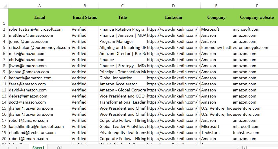 100 percent verified and Accurate Lead Generation Service ( 30 leads in per order)