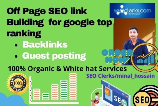  I will do SEO backlink building with guest post