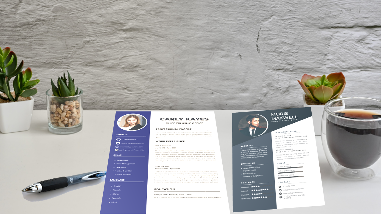 I will design a professional resume or attractive modern cv 