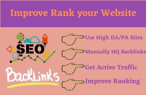 Manually 200 Backlinks for Improved your site Rank