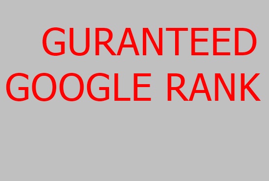 I will provide guranteed google 1st page ranking seo service