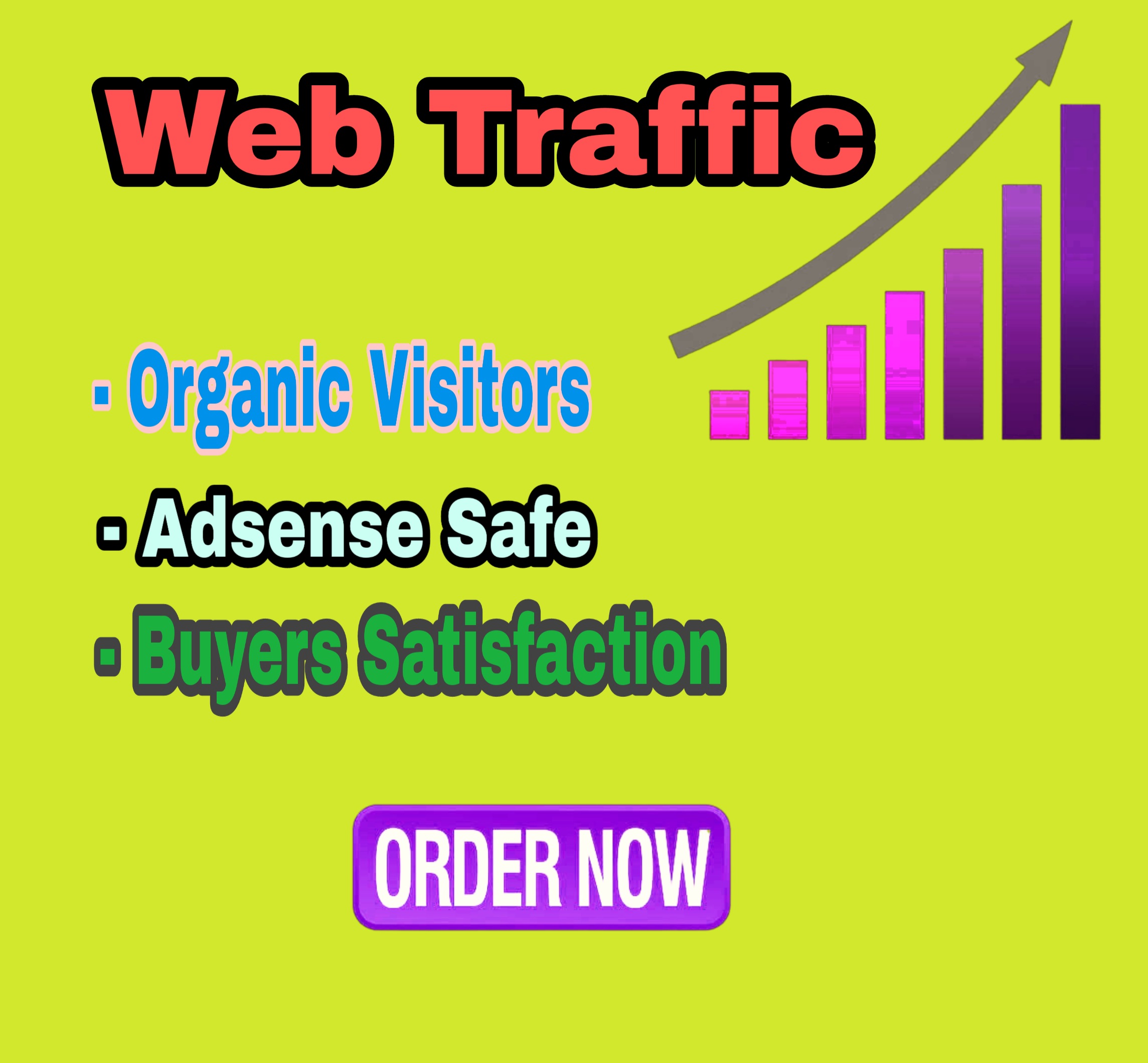 I can drive 1000 organic web traffic with low bounce rate 