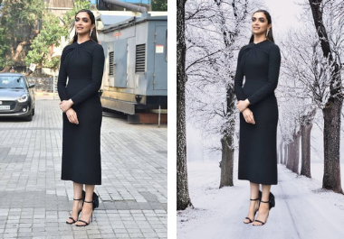 Background removal and background change