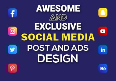 I can design awesome and exclusive social media post, banners and ads in any size.