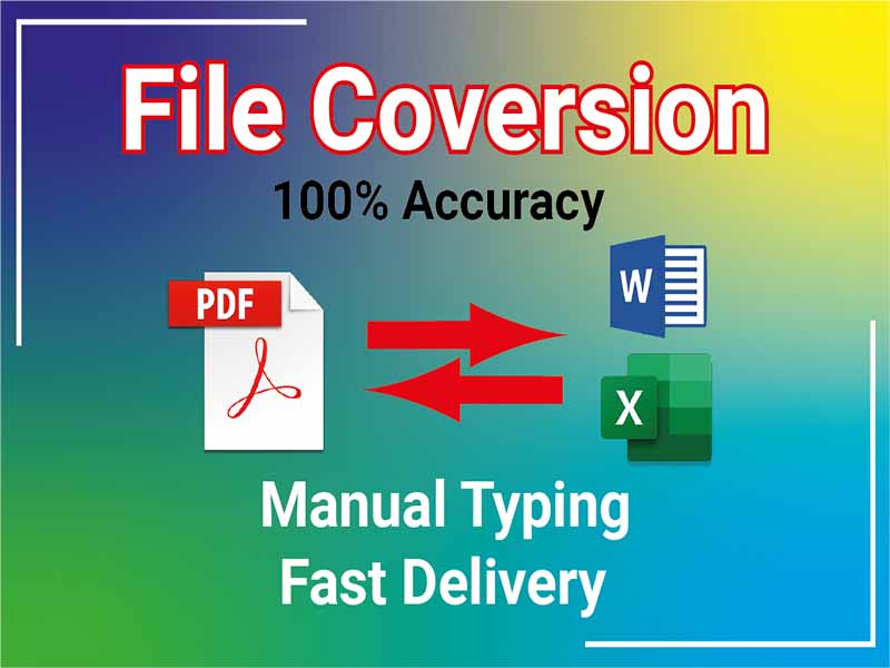 I will do excel data entry, typing, copy paste, data mining, file convert