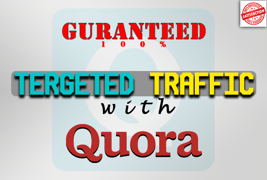 Guaranteed targeted traffic with 35 HIGH QUALITY Quora answers.
