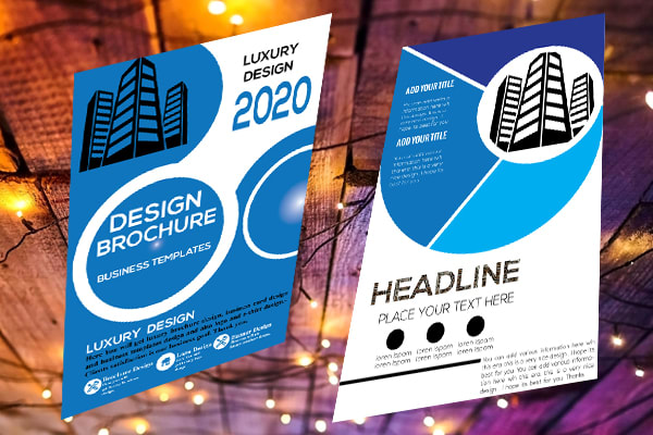 I will create minimal and luxury brochure design, Flyer and Poster Design