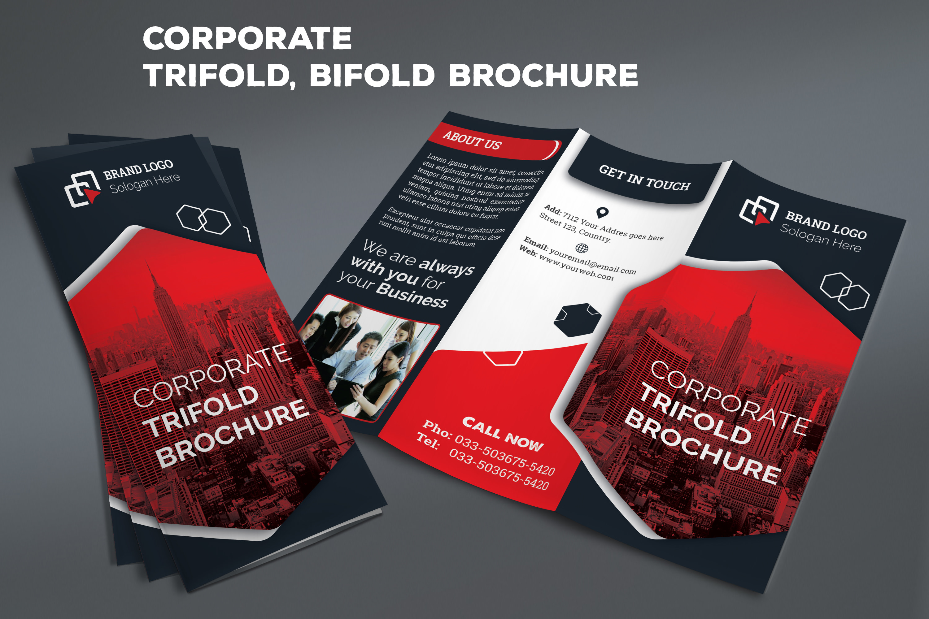 I will create minimal and luxury brochure design, Flyer and Poster Design