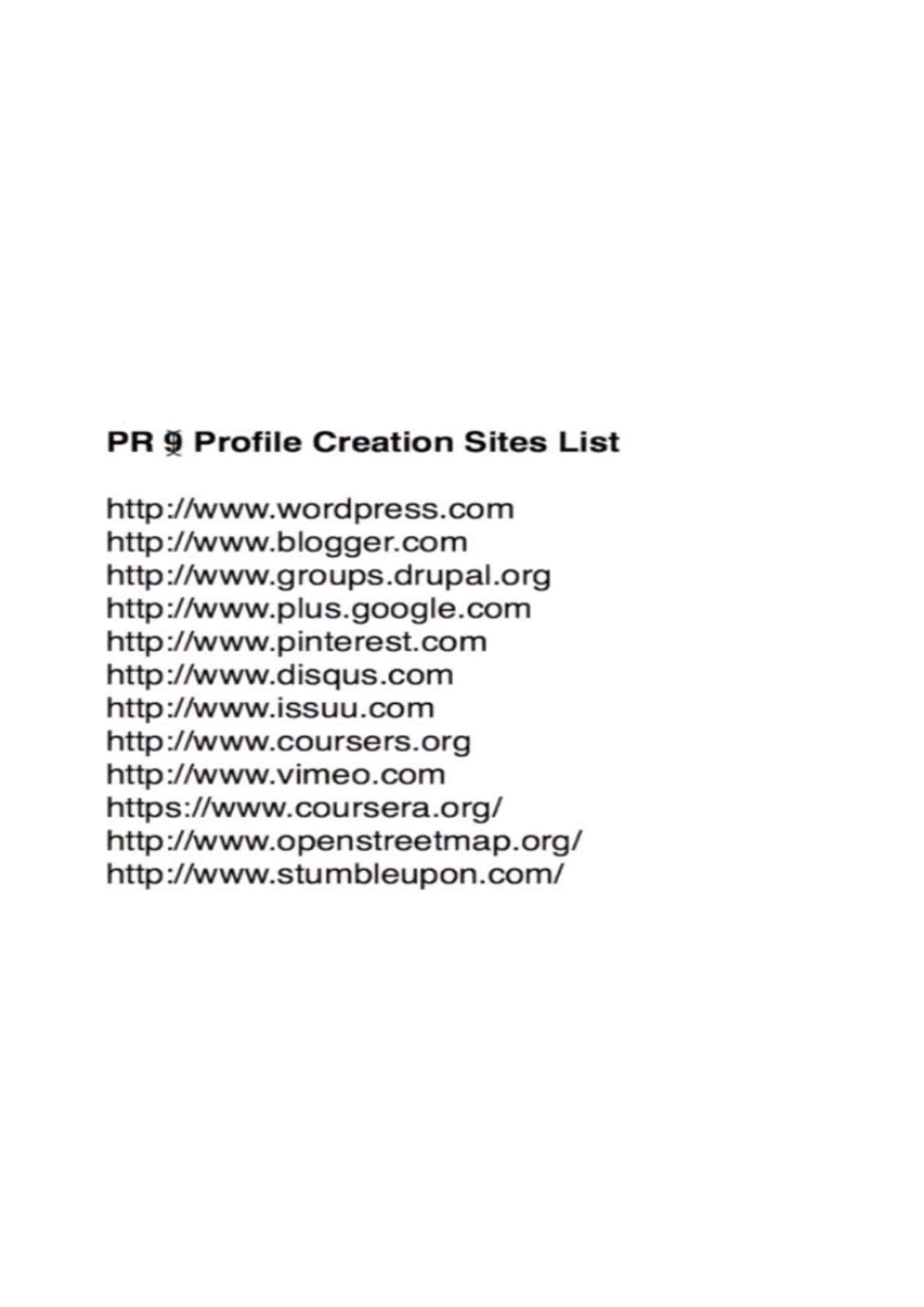 I will create manually HQ dofollow profile backlinks