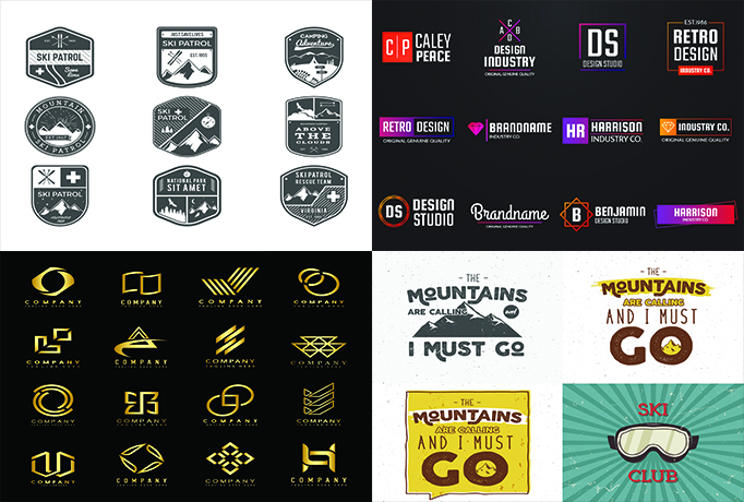 design minimalist and simple logo and graphics