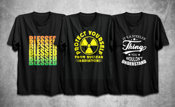 I will design professional graphic and typography 2 Tshirt design