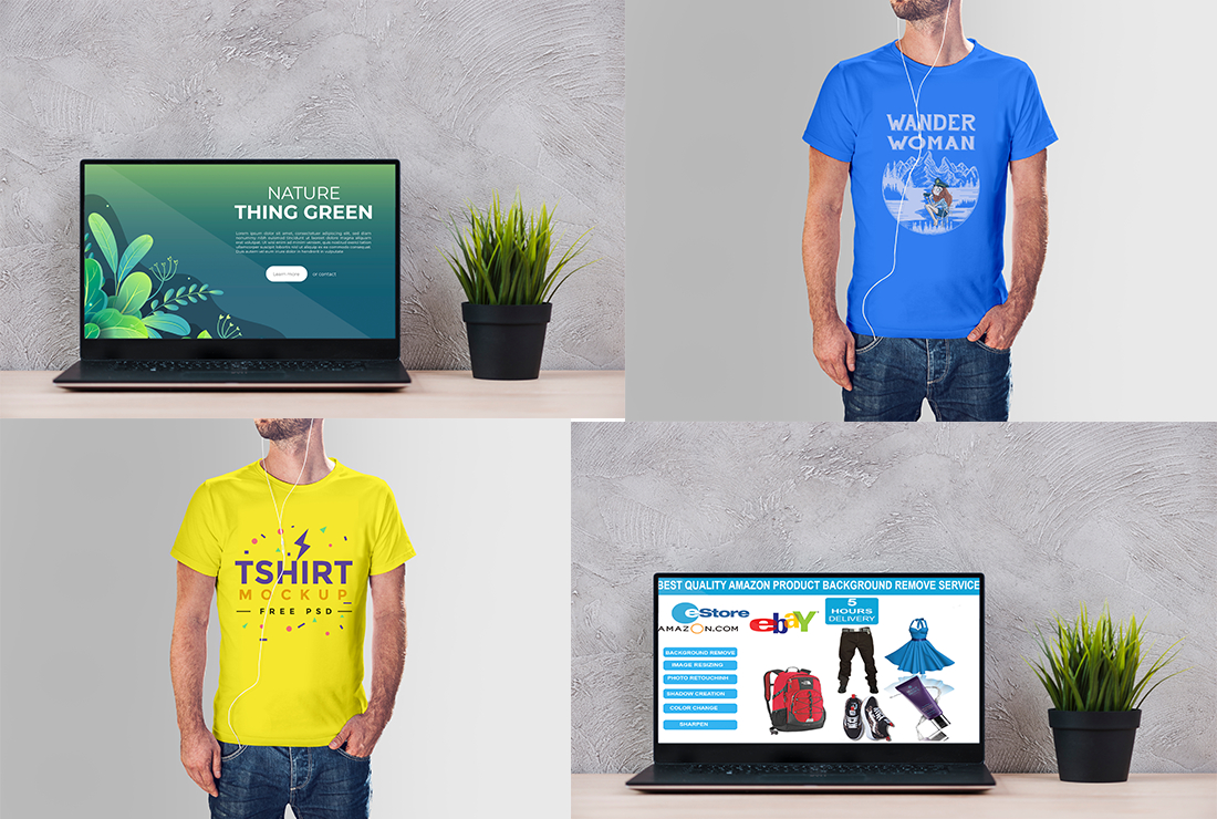 I will do 3d mockup of your logo or text on 100 different HD pic