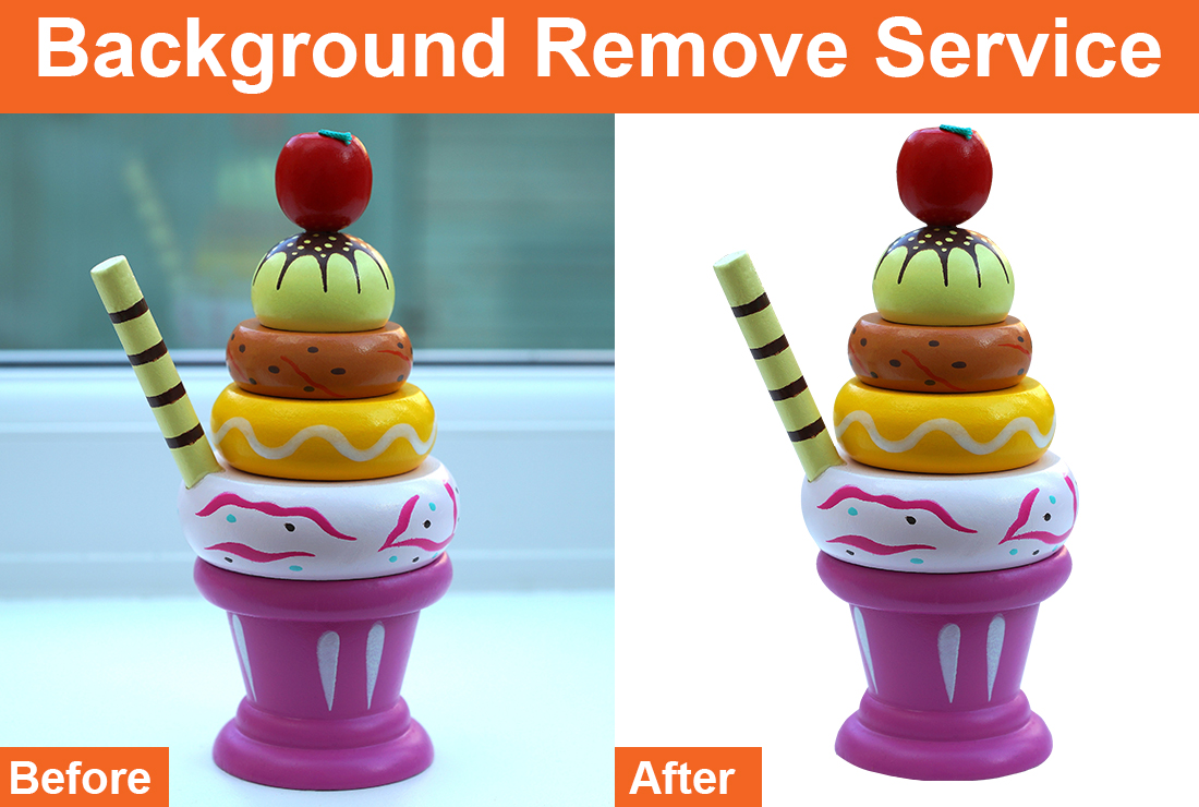 I will remove Background by photoshop 10 images
