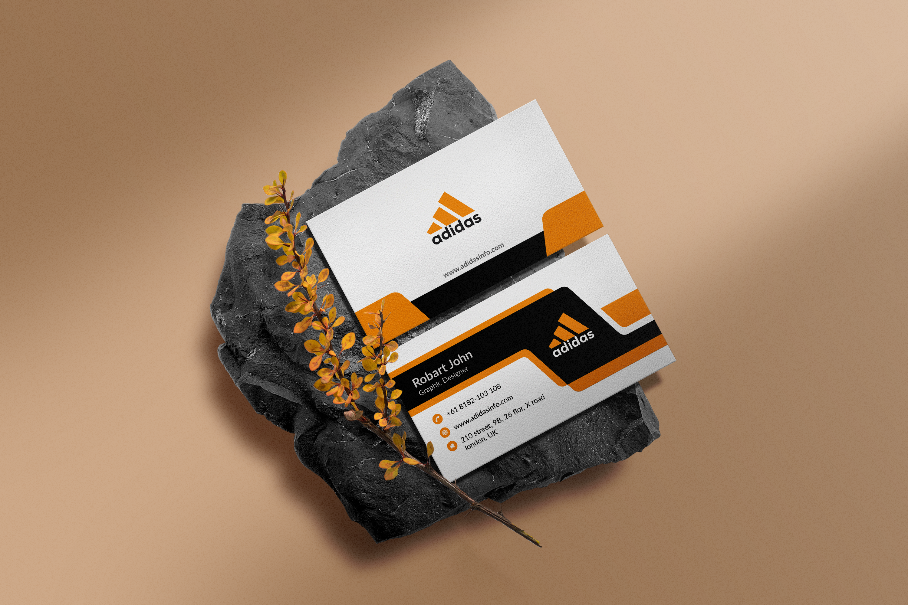 I will design professional eye catchy business card design