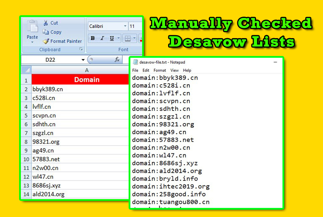 I will manually audit and disavow bad toxic backlinks and remove spam score