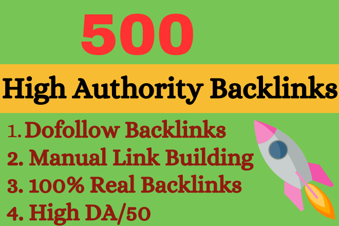800 white hat high authority mix backlinks