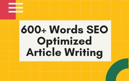 I will be your SEO Content, Article, or blog writer on any topic