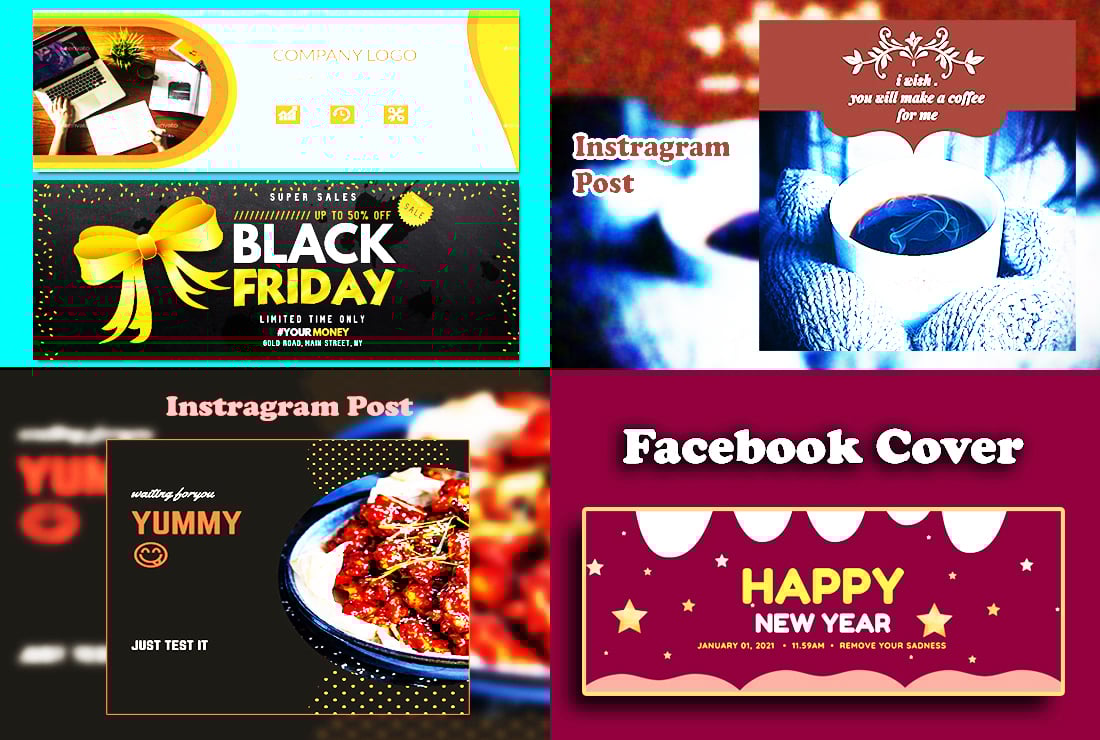 i will create a professional Facebook cover for you within one day