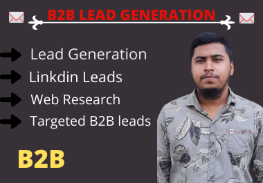 I'll do 200 b2b lead generation, email marketing and data entry