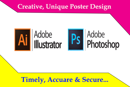 I will create unique poster design