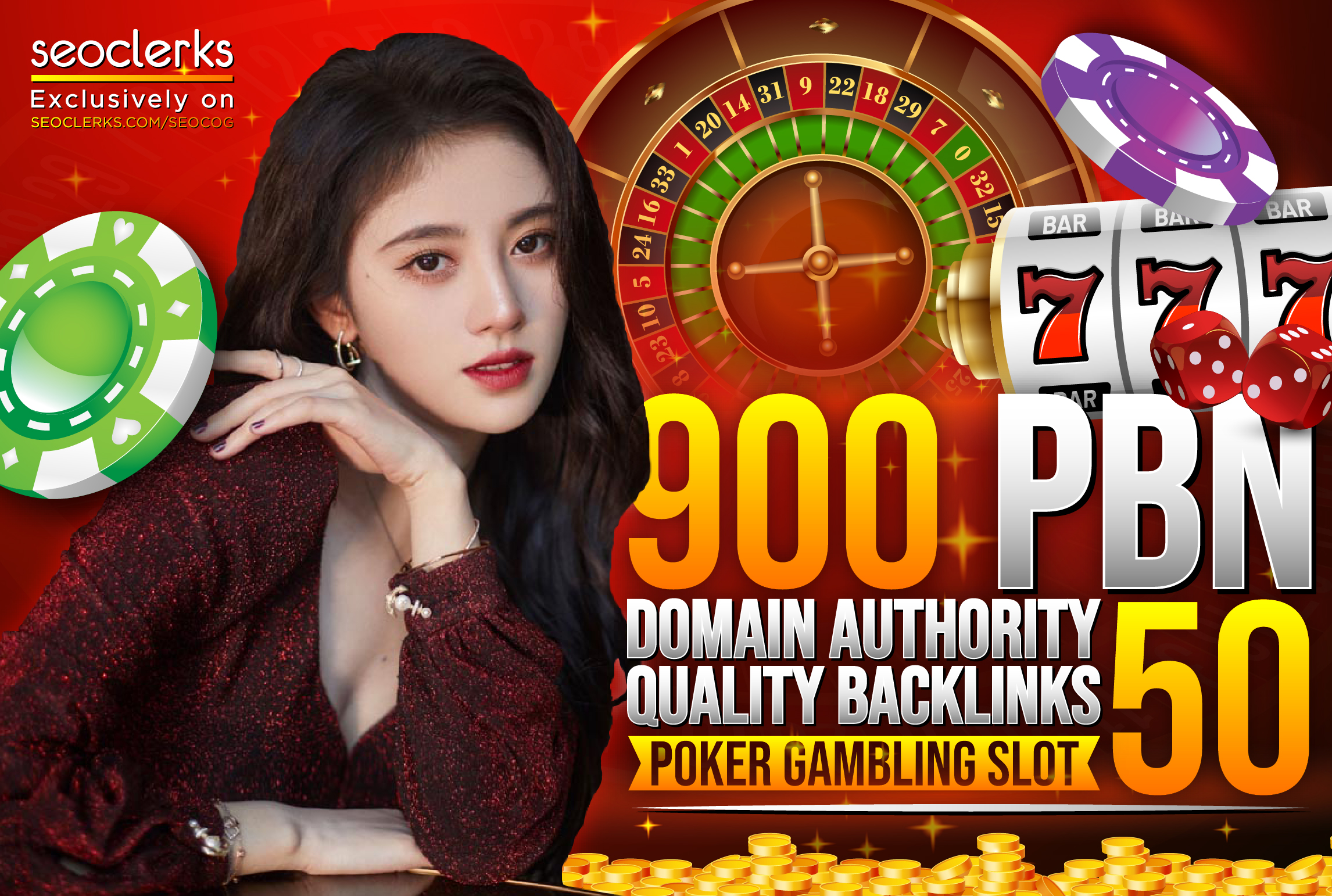 Thai Korea Indonesia 900 PBN DA 50 Plus for POKER,GAMBLING,SLOT Websites