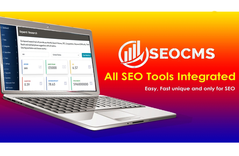 SEOCMS - Multipurpose CMS with Integrated SEO Tools & Multiple Blogging Tools!