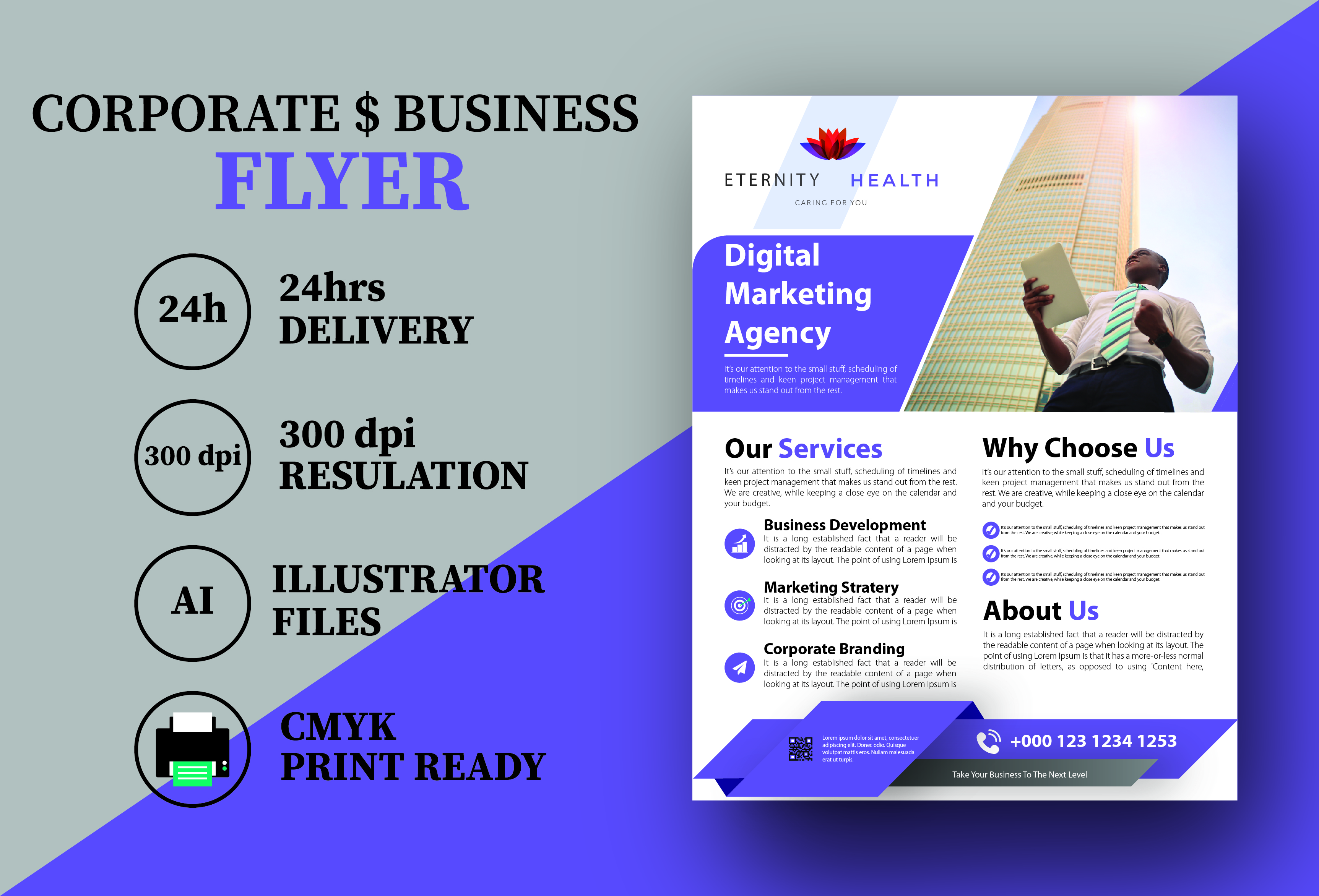 I will design your corporate and business flyer