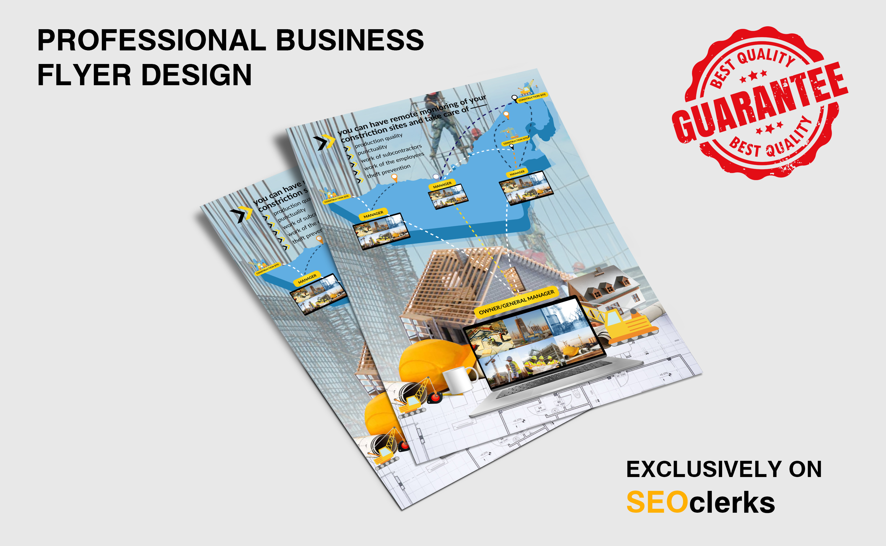 I will do professional, corporate business flyer design