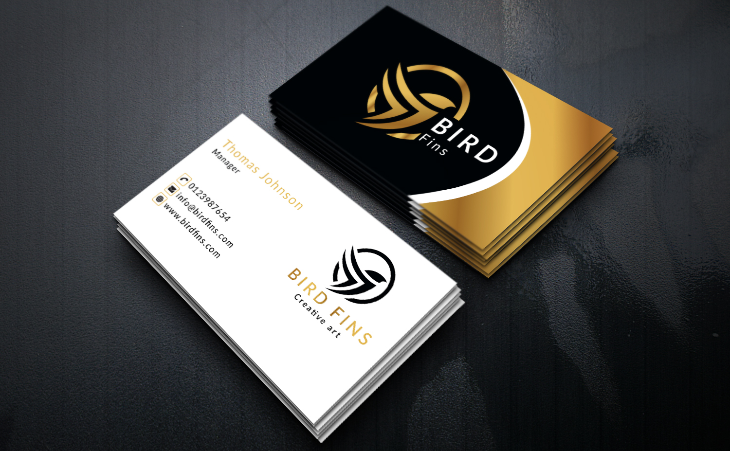 I will create custom luxury business card design