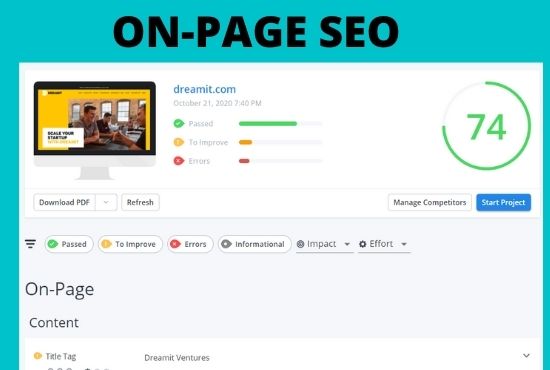 I Will Provide A Professional SEO Audit Report & A Competitive Website Analysis