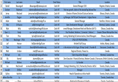 I will do 100 Lead Generation with valid emails list