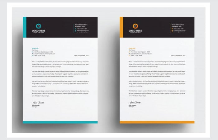 I will design letterhead, invoice, quotation and receipt