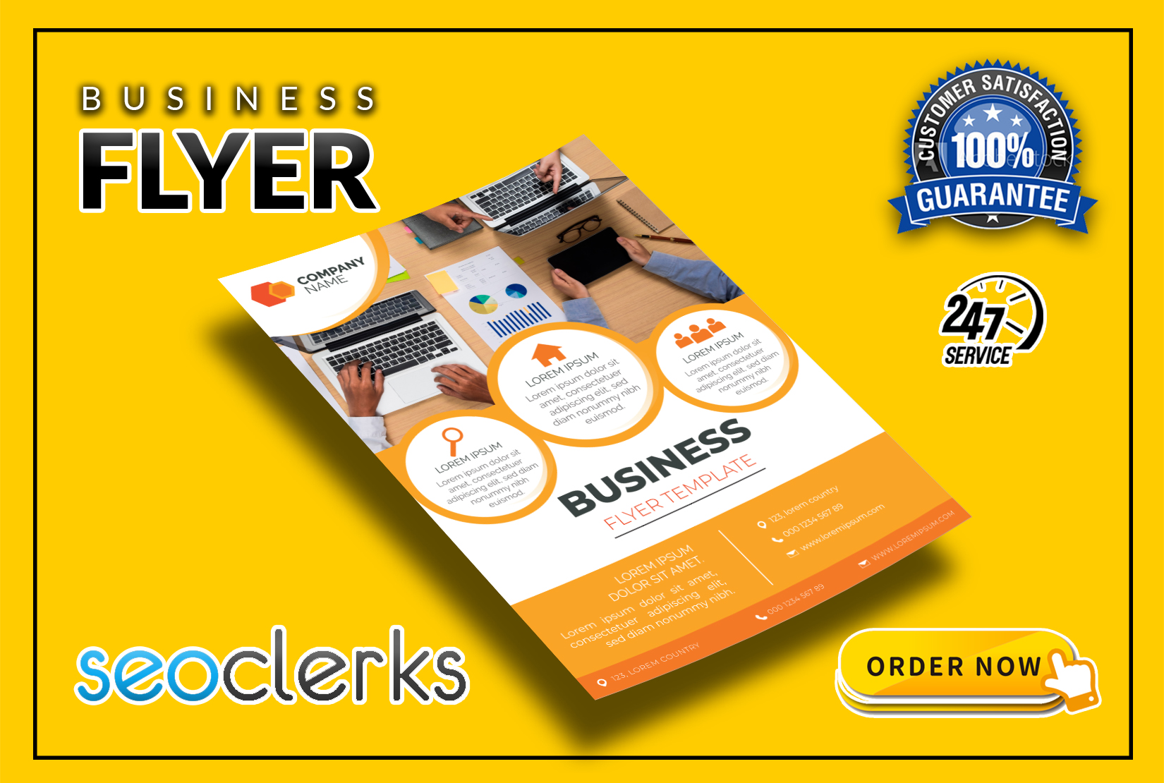 I will design two creative flyer, poster and brochures for your business