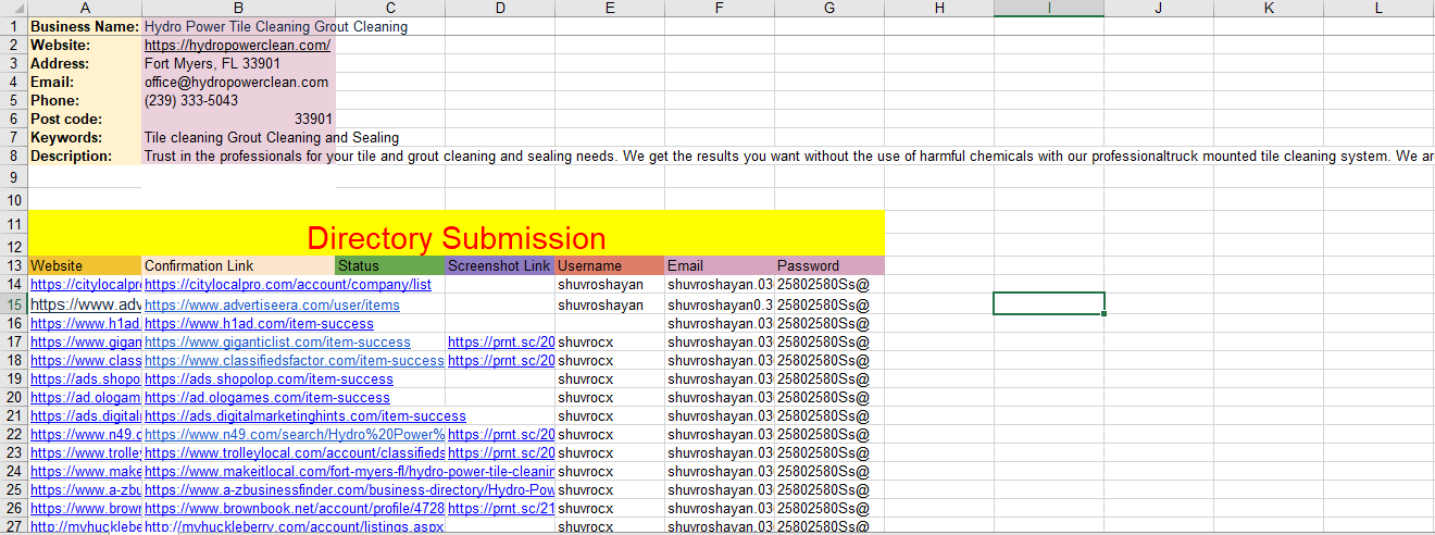 50+ USA Directory Submission Manually