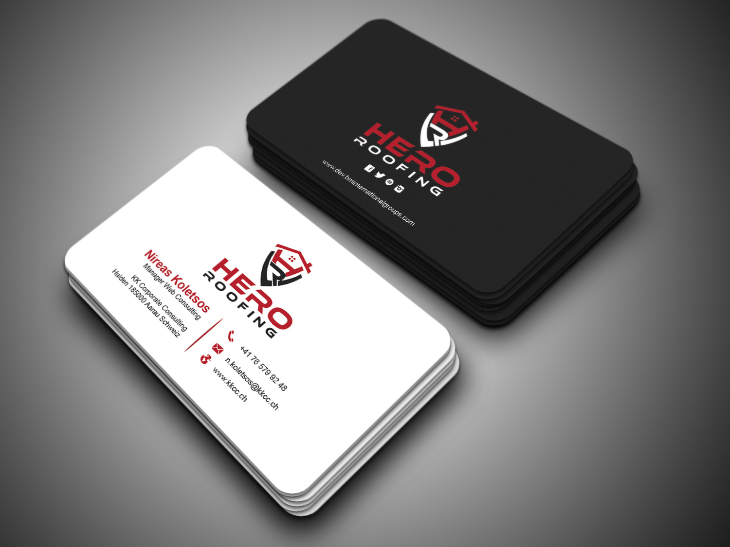 I will provide professional modern business card design services