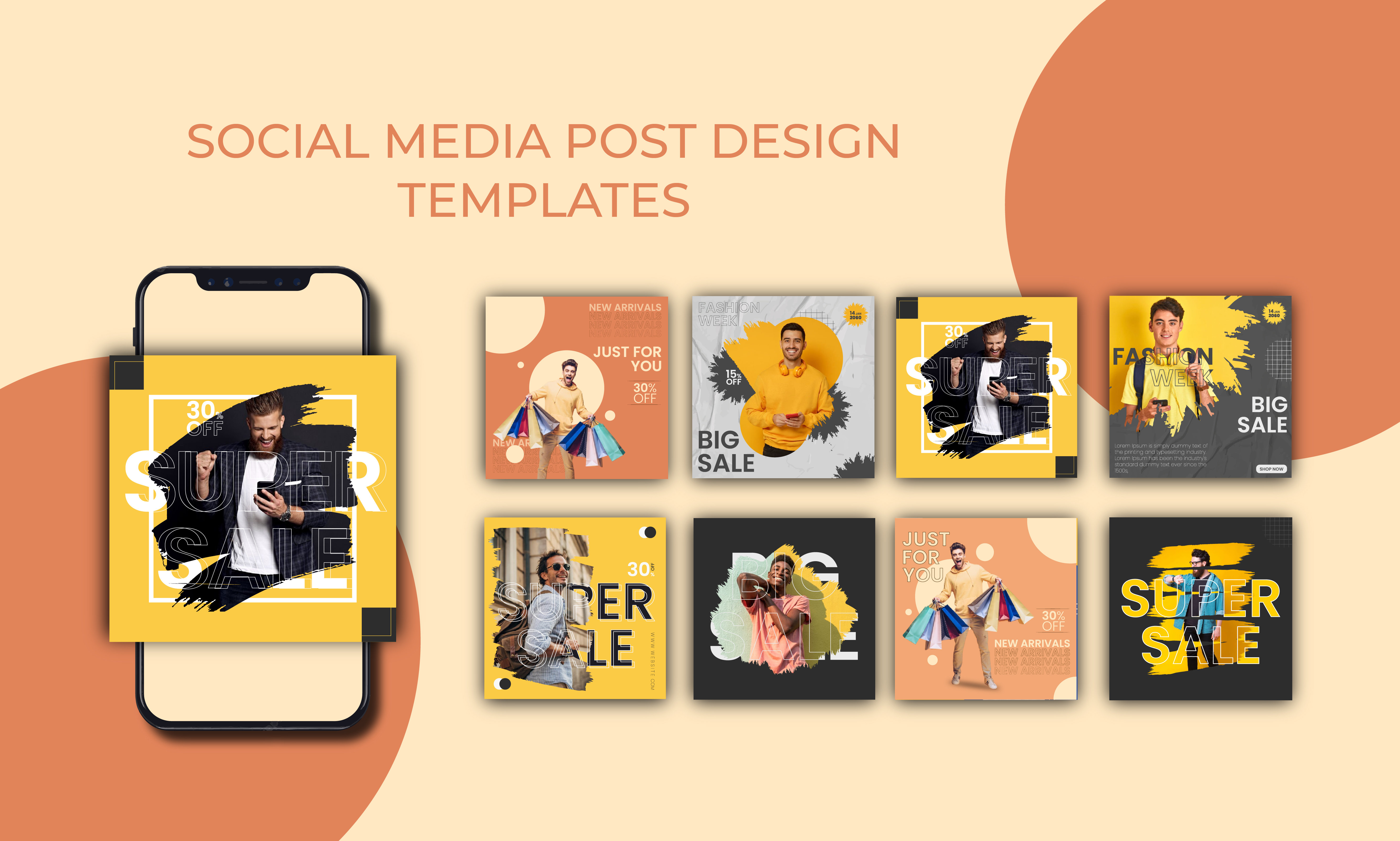 I will design social media post, banner, cover