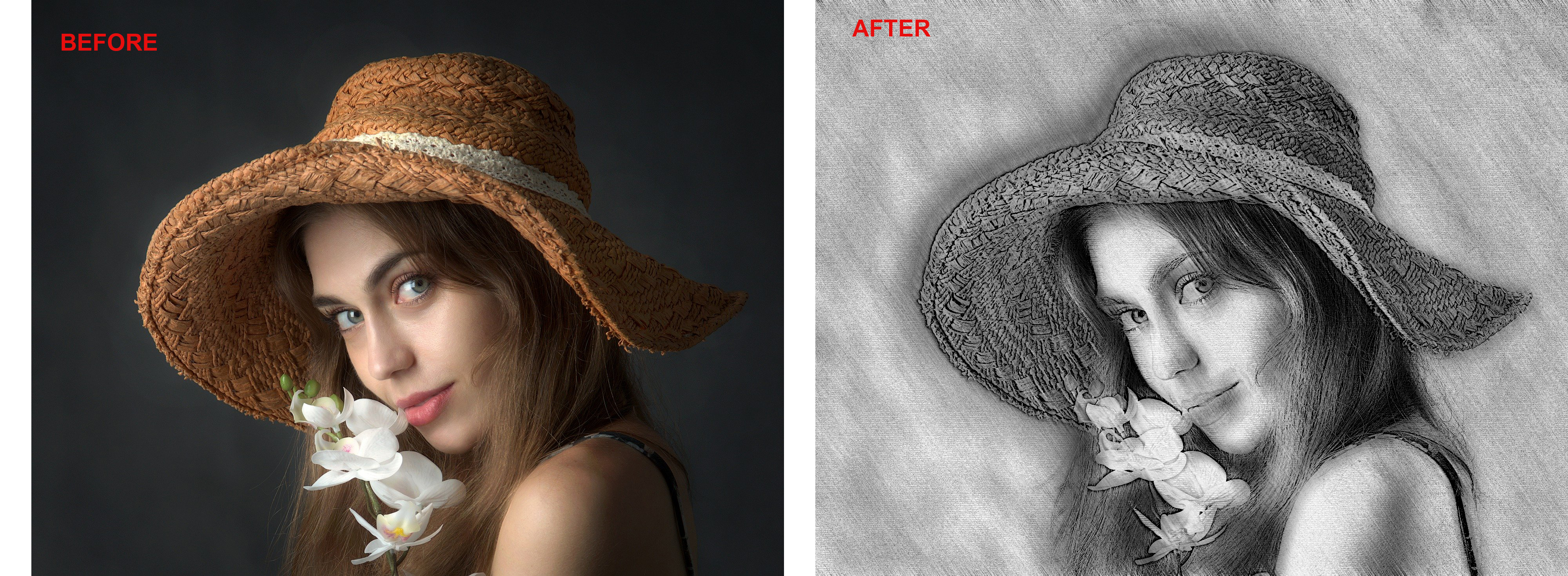 I will draw realistic pencil sketch from your photo