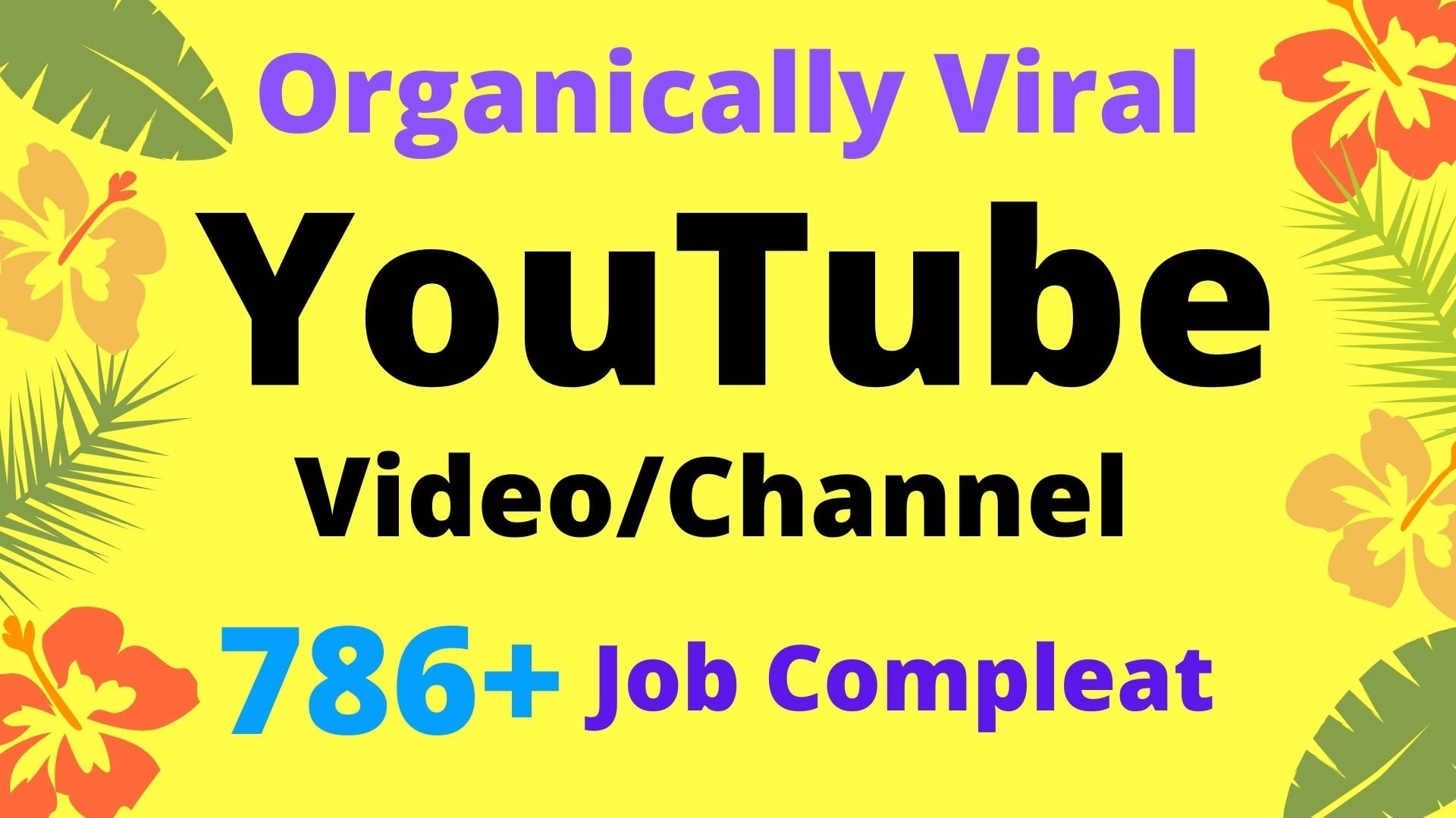 I will do organic YouTube video promotion and YouTube...