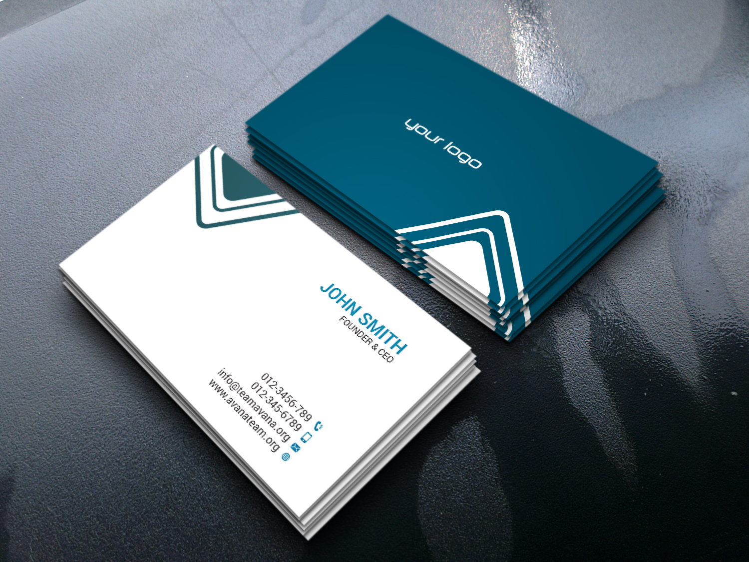 I will design Minimal and Clean Business Card with Professional Type