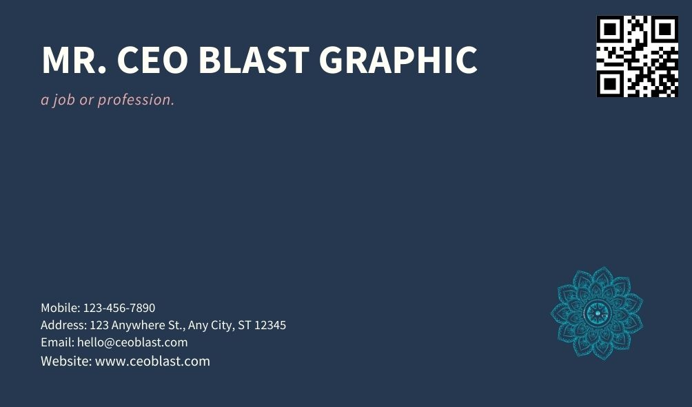 Custom Design QR Code included Business Card for your Business, Brand or ect.. within 24 Hrs