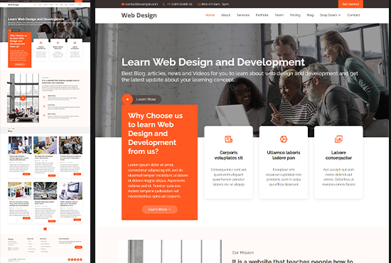 I will build website, do web design and Convert HTML Design