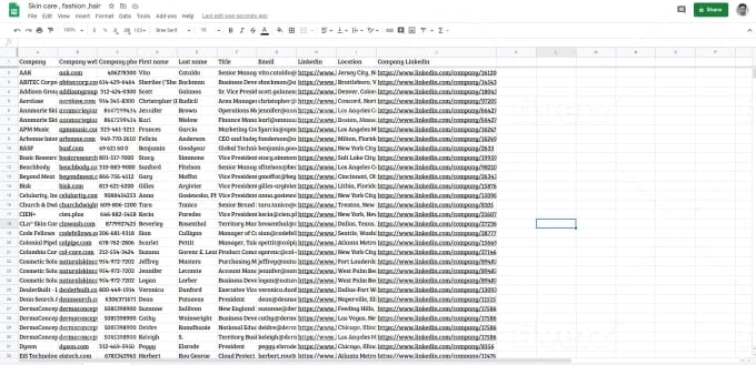 i will do targeted b2b lead generation, web research and email list