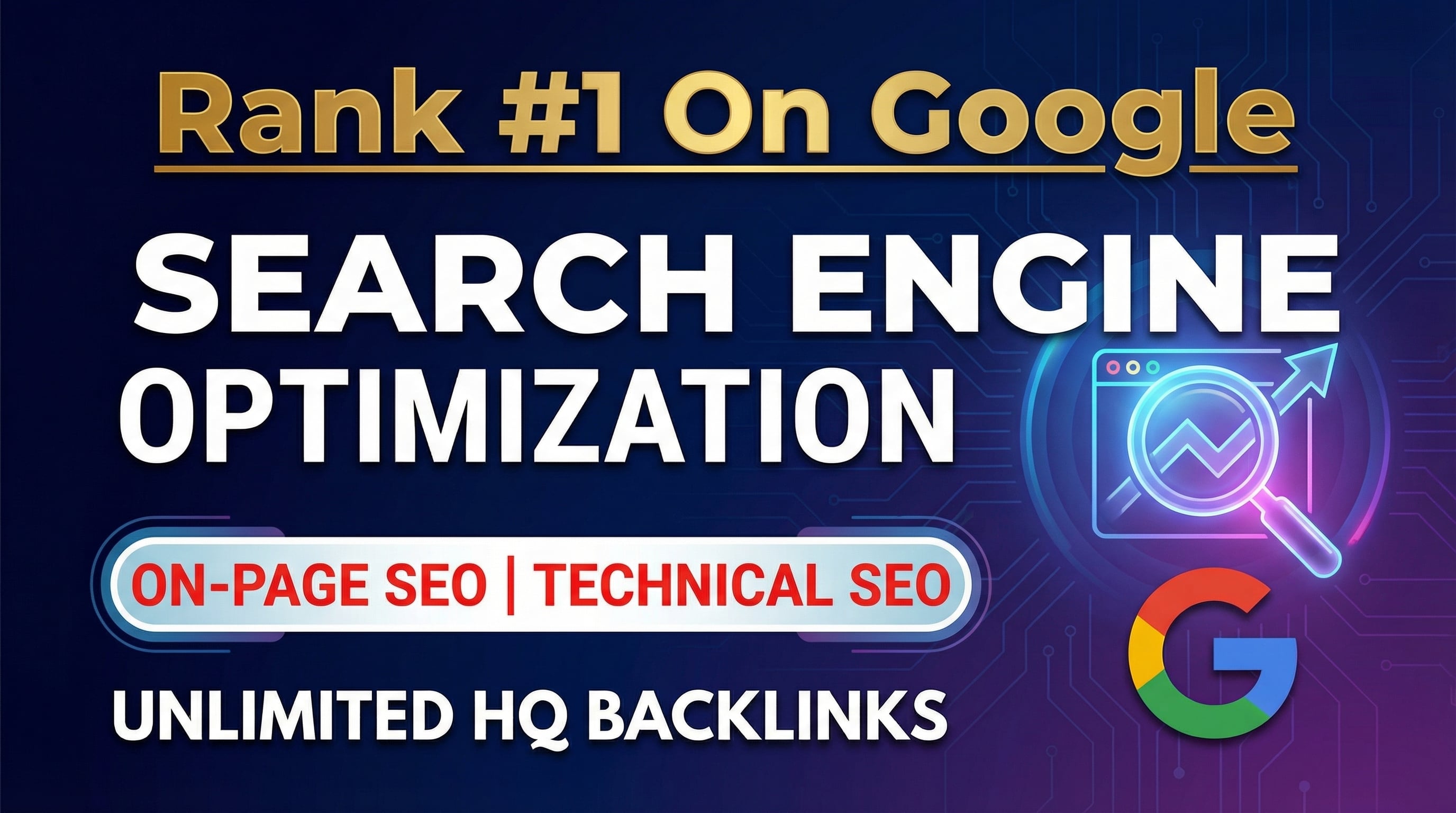 Rank Website on Google 1st Page Guaranteed, Backlink...