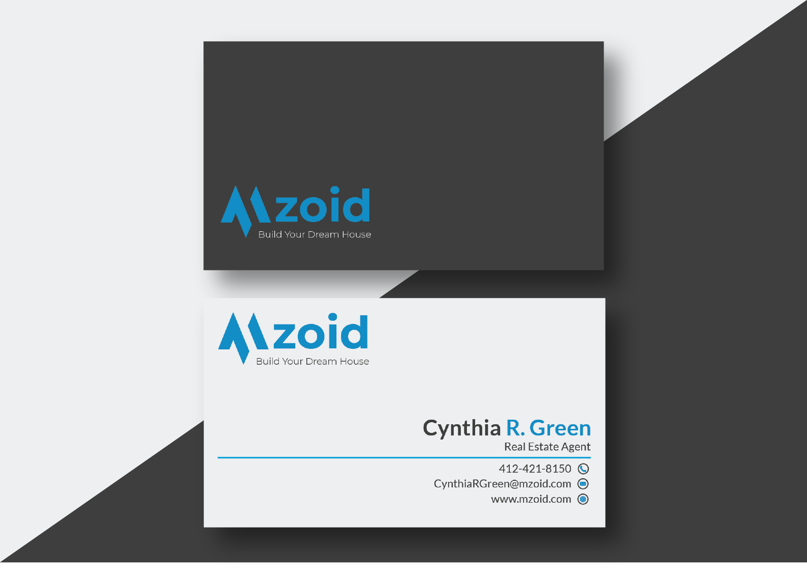 I will design unique minimal business card design