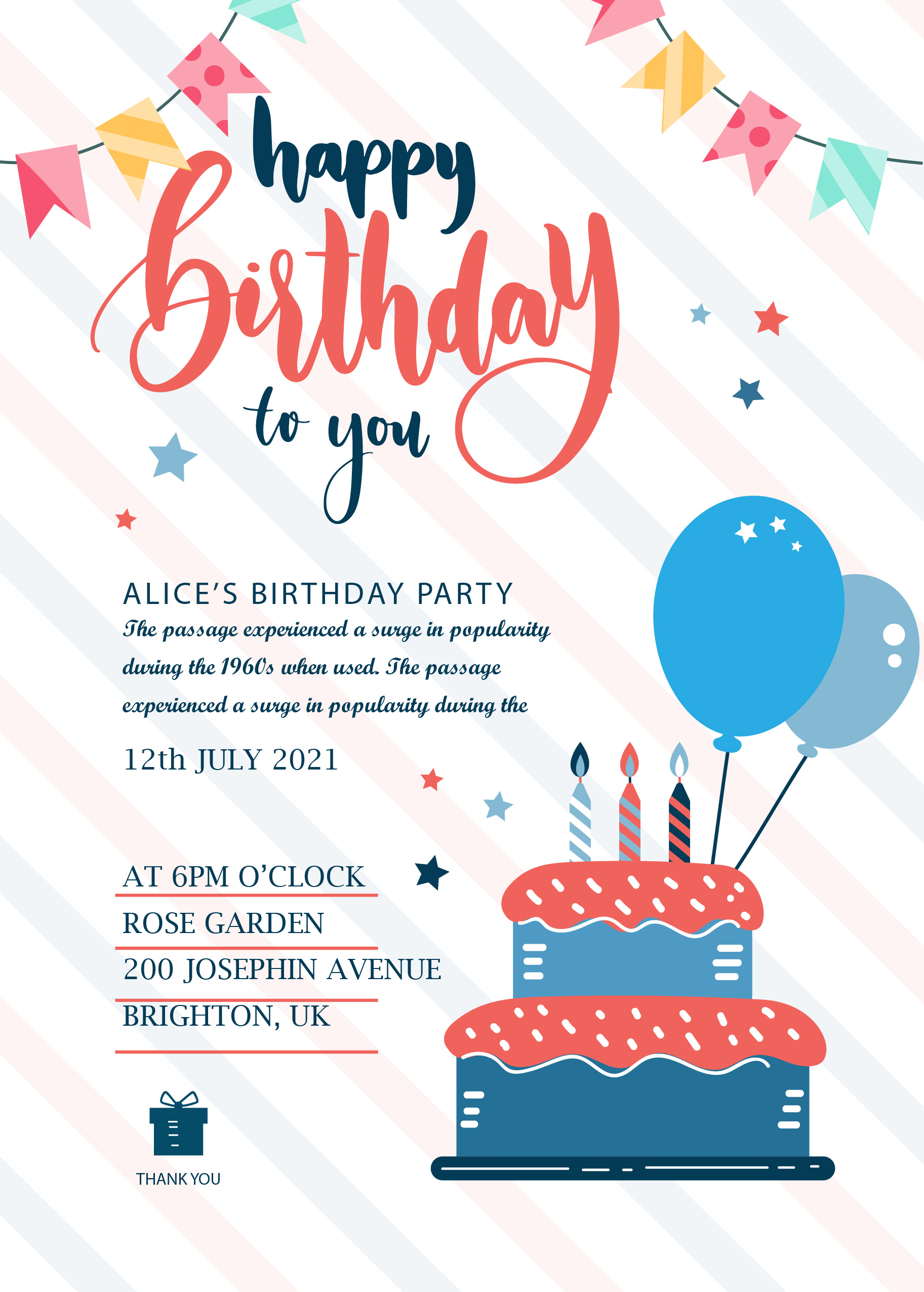 I will design birthday invitation card and wedding card