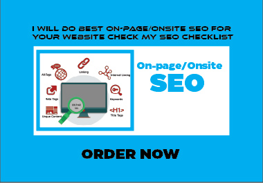 I will do best On-Page/Onsite SEO for your Business