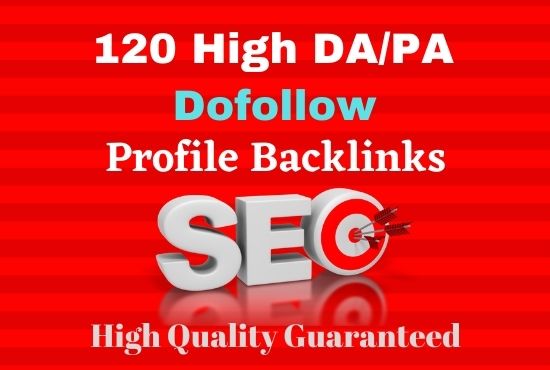 Manual 200 dofollow profile backlinks High DA/PA Site